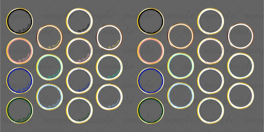 【IRIAM素材】大理石アイコンリング&IRIAMヘッダー素材セット