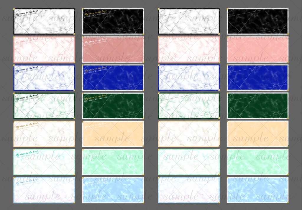 【IRIAM素材】大理石アイコンリング&IRIAMヘッダー素材セット