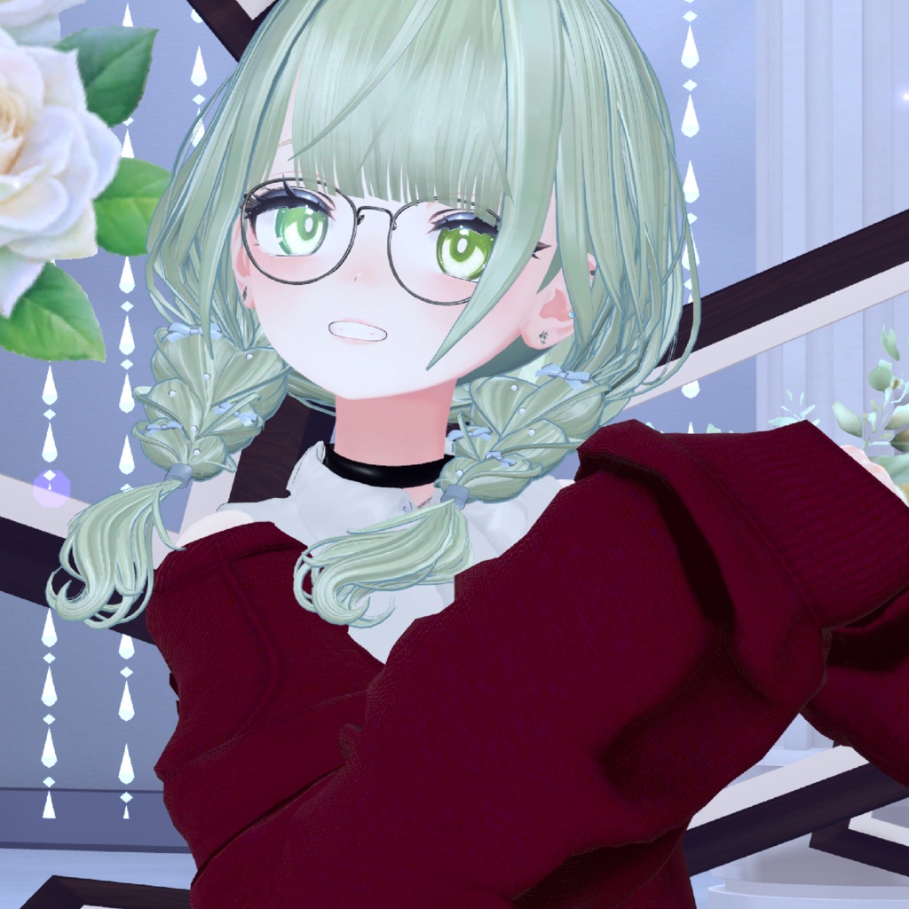 しなのちゃん用アイテクスチャ「花雫のグラスアイ -Floral Dew Glass Eyes-」