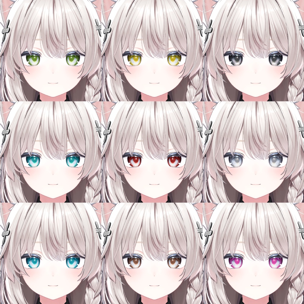 しなのちゃん用アイテクスチャ「花雫のグラスアイ -Floral Dew Glass Eyes-」