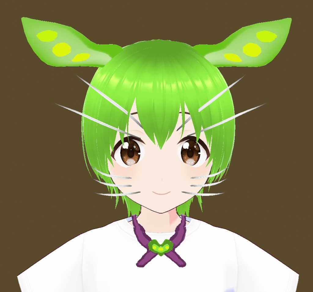 【VRoid】ねこのひげ(まゆげ付き)