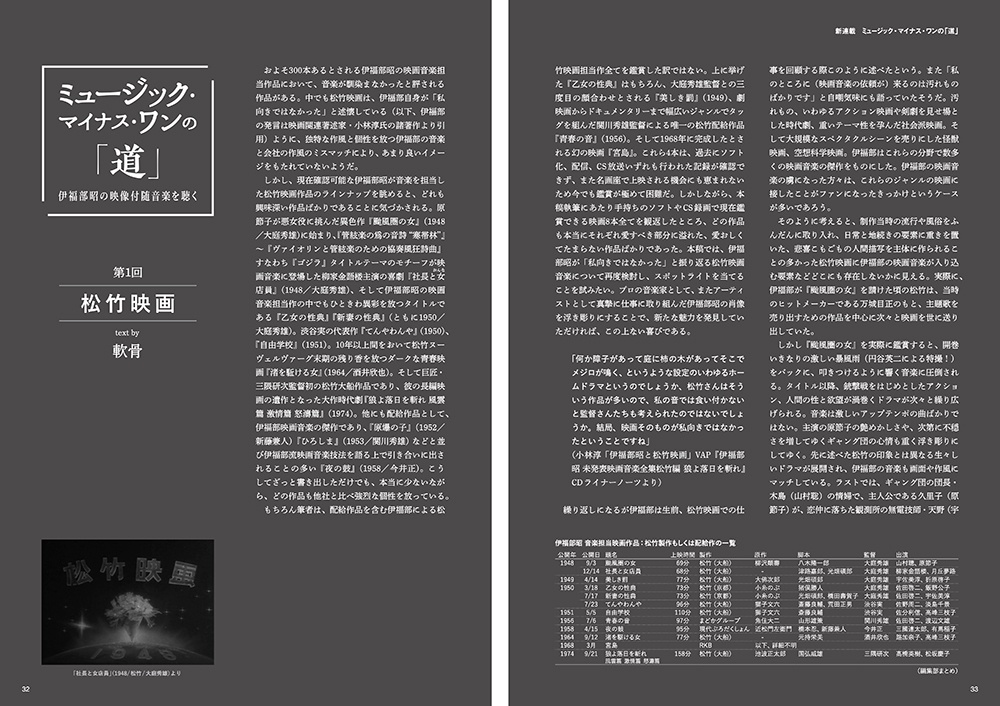 伊福部昭ファンマガジン『伊福部ファン』第4号