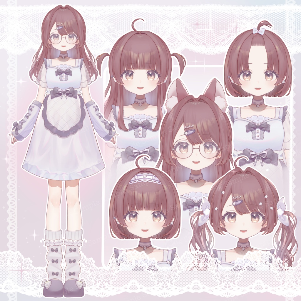【live2d model / VtubeStudio】クラシカルな子【汎用モデル】