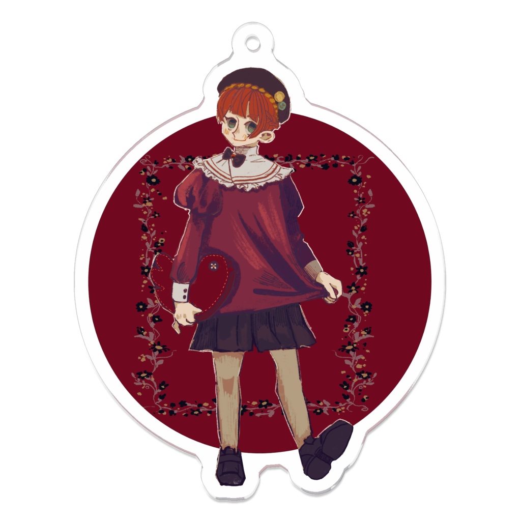 【文豪とアルケミスト】あかいとりバッグ アクリルキーホルダー