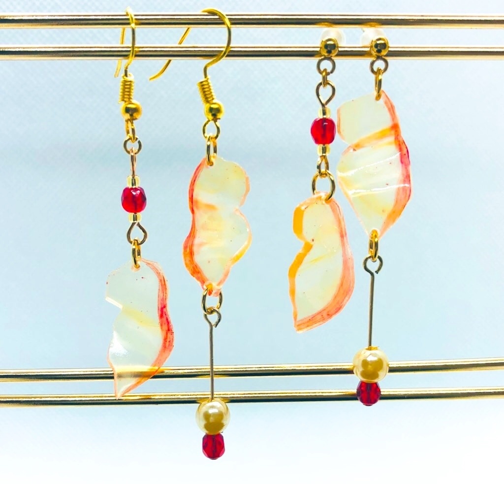 【ふざけないで天狗祭り専用】鉄リンゴピアス/イヤリング