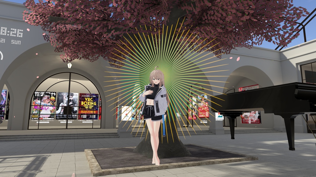 【VRChat想定】神聖すぎてだだ漏れな後光(アニメーション付き)