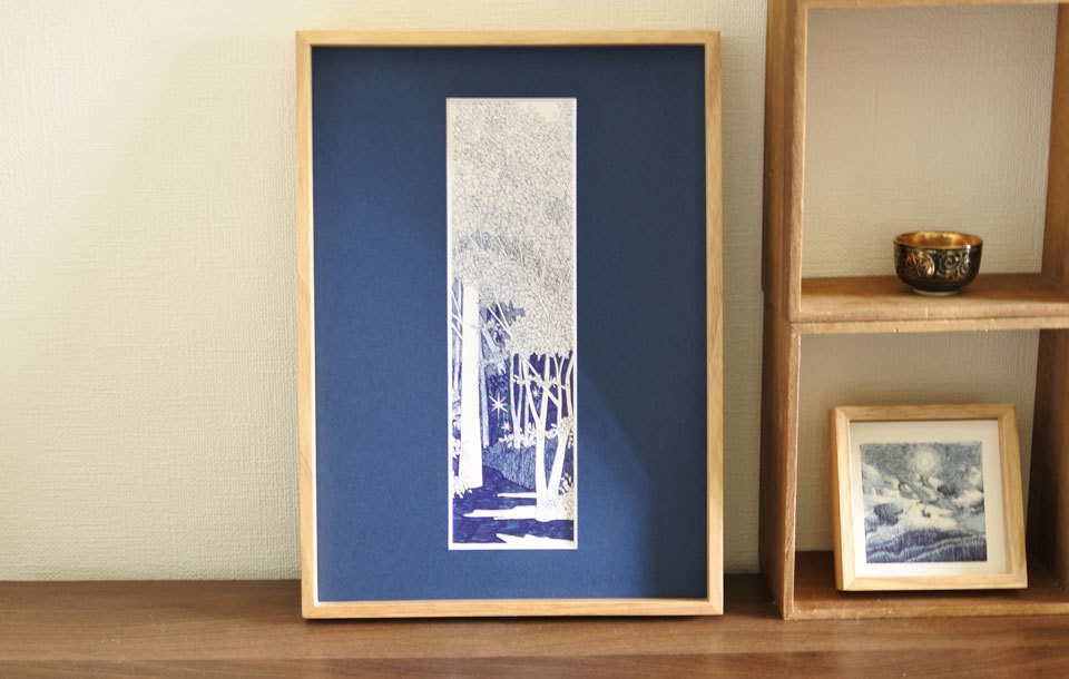 《木の絵》長方形no.4 複製画