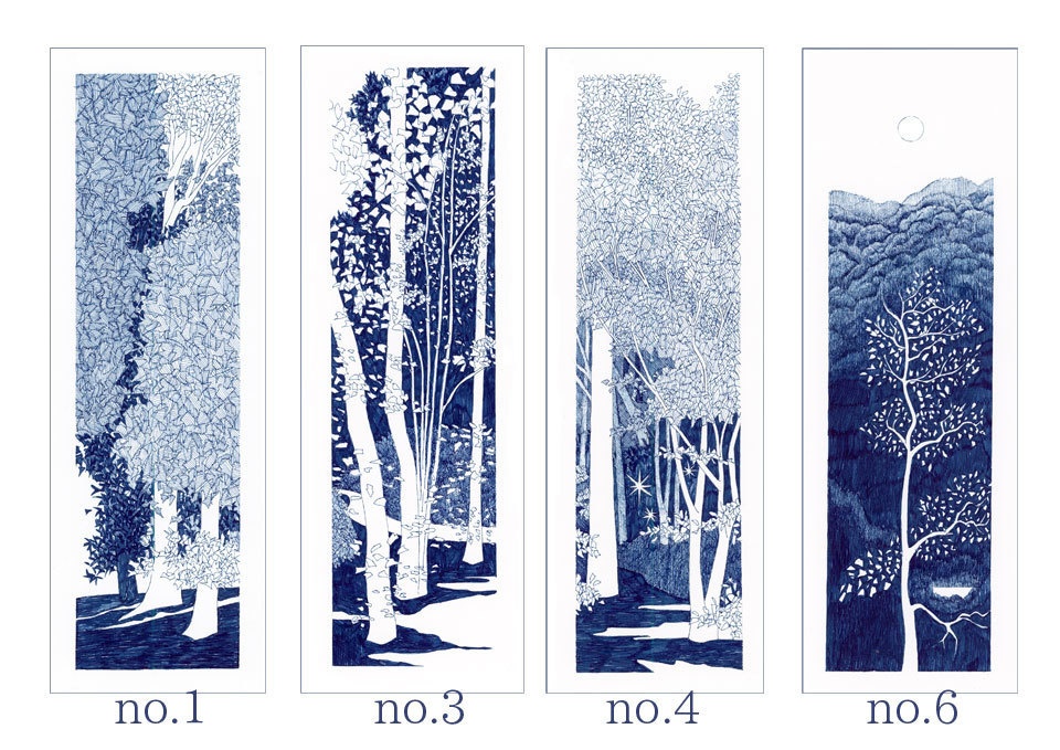 《木の絵》長方形no.4 複製画