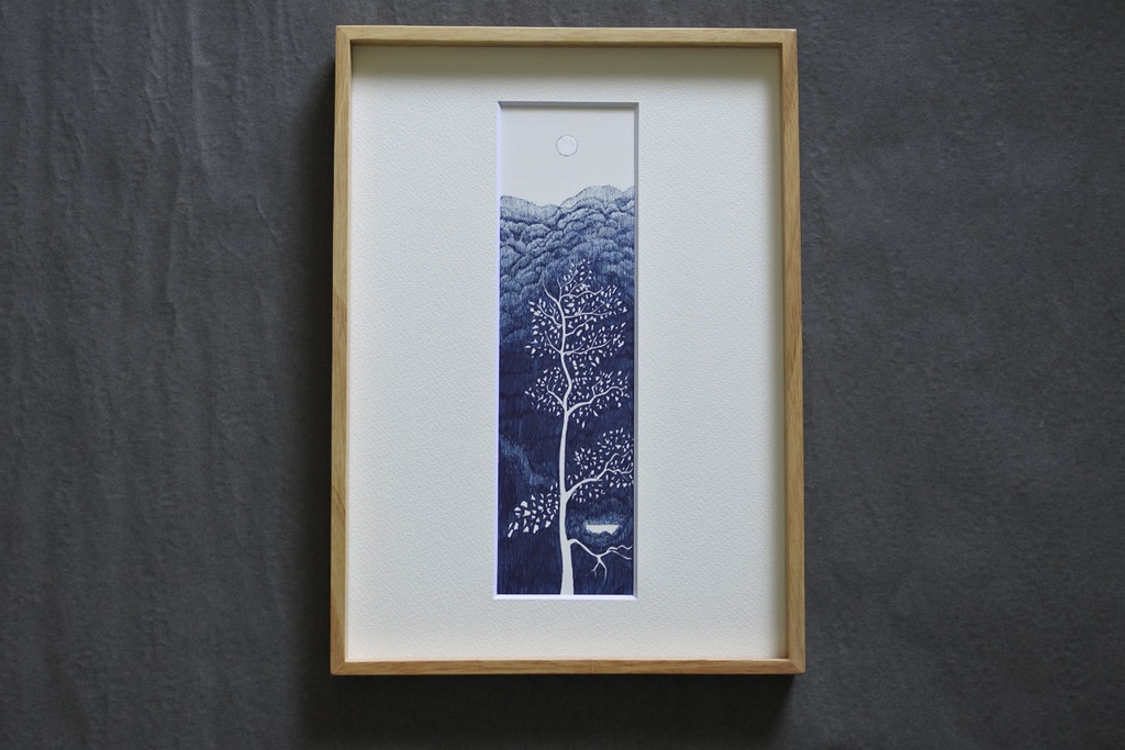 《木の絵》長方形no.6 複製画