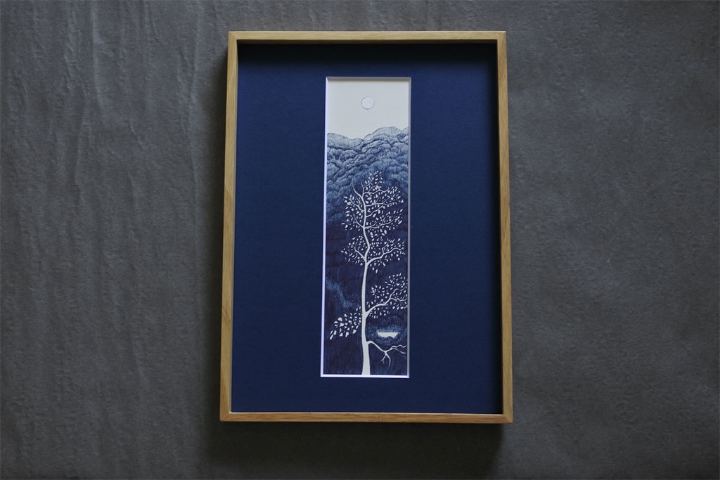 《木の絵》長方形no.6 複製画