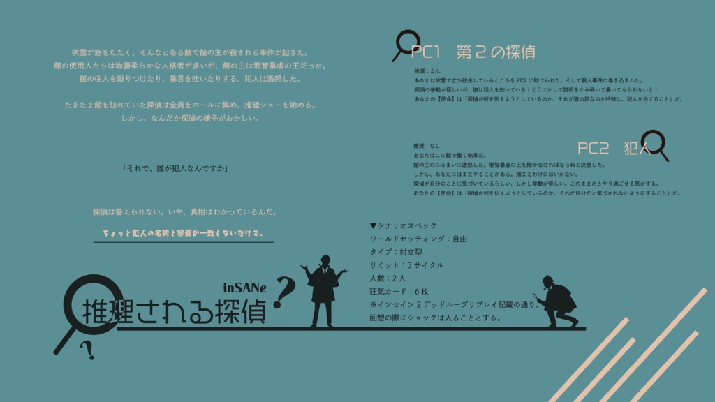 【インセイン】推理される探偵