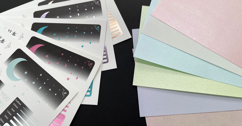 きゅるりん箔&遊び紙見本セット【きゅるふわフェア】