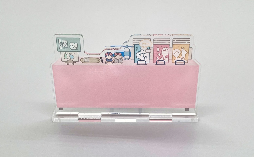 アクリルぱぺスタンド(ぱぺスタ)【01_パステルピンク】