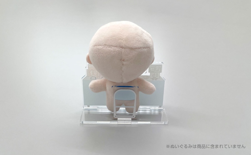 アクリルぱぺスタンド(ぱぺスタ)【01_パステルピンク】