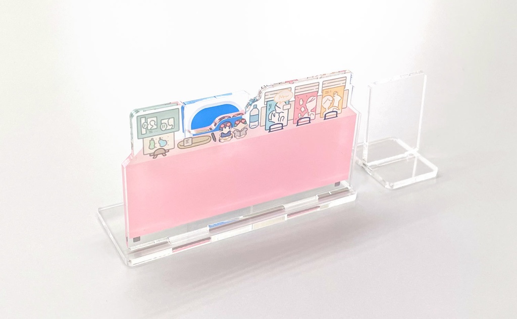 アクリルぱぺスタンド(ぱぺスタ)【01_パステルピンク】