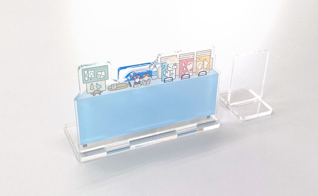 アクリルぱぺスタンド(ぱぺスタ)【02_パステルブルー】