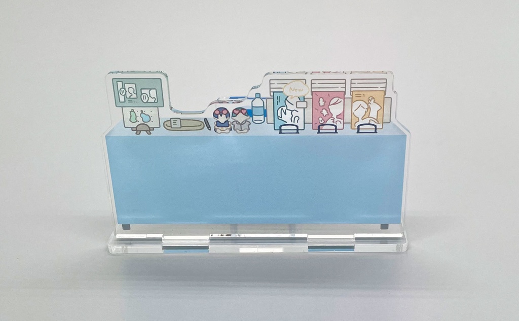 アクリルぱぺスタンド(ぱぺスタ)【02_パステルブルー】