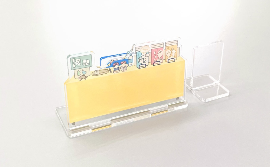 アクリルぱぺスタンド(ぱぺスタ)【03_パステルイエロー】
