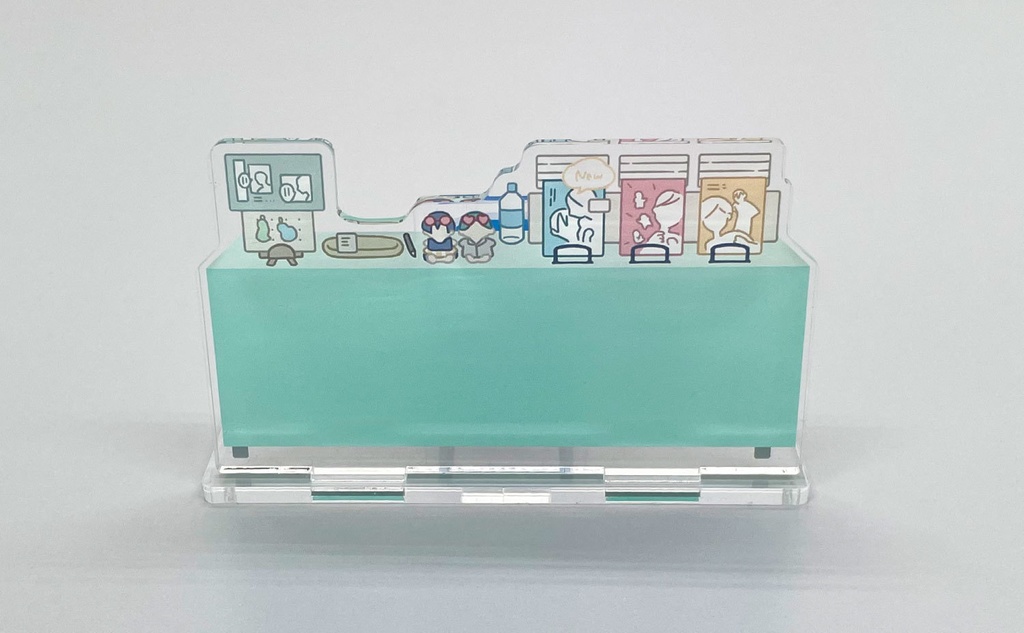 アクリルぱぺスタンド(ぱぺスタ)【04_パステルグリーン】