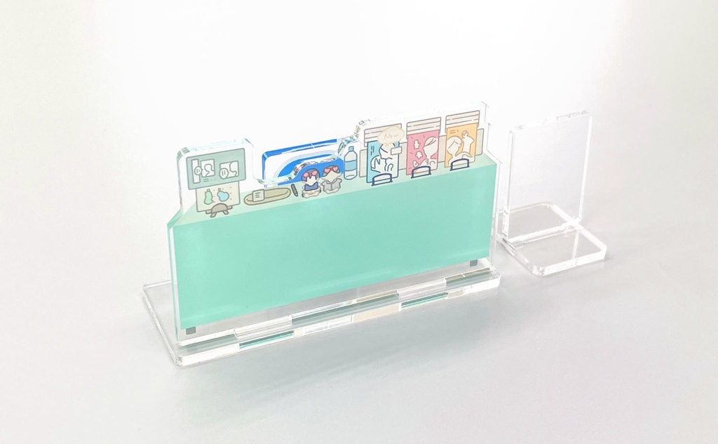 アクリルぱぺスタンド(ぱぺスタ)【04_パステルグリーン】