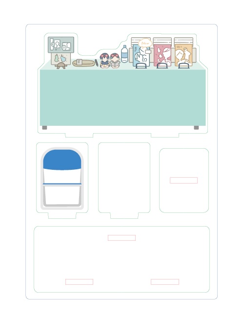 アクリルぱぺスタンド(ぱぺスタ)【04_パステルグリーン】