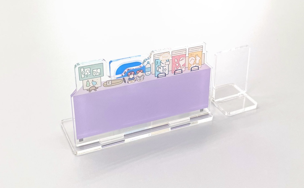 アクリルぱぺスタンド(ぱぺスタ)【05_パステルパープル】