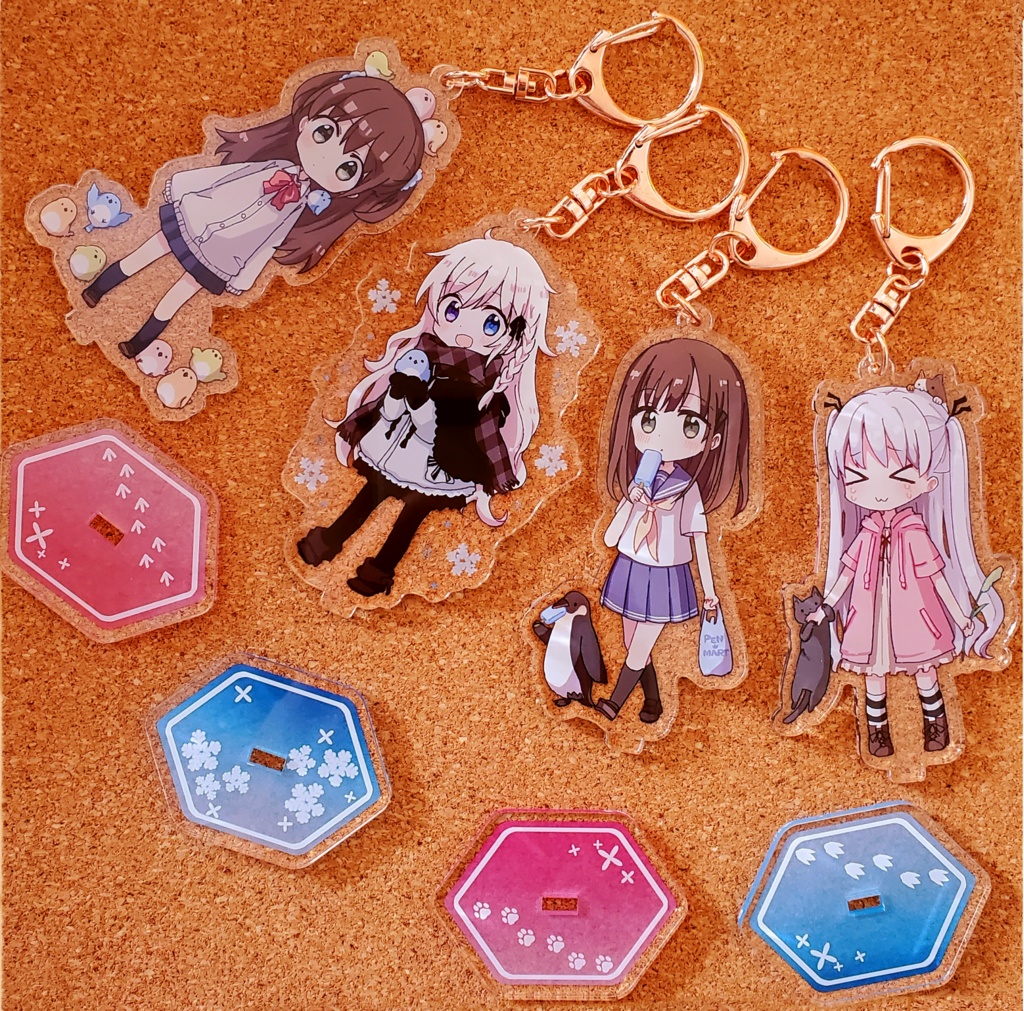 袴と手毬(アクリルスタンド・アクリルキーホルダー)