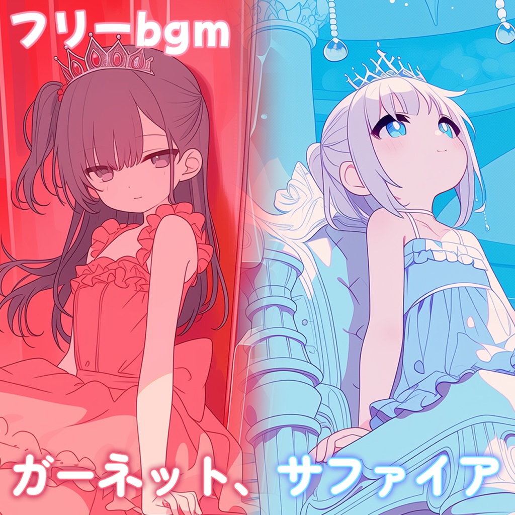 ガーネット、サファイア【フリーbgm】