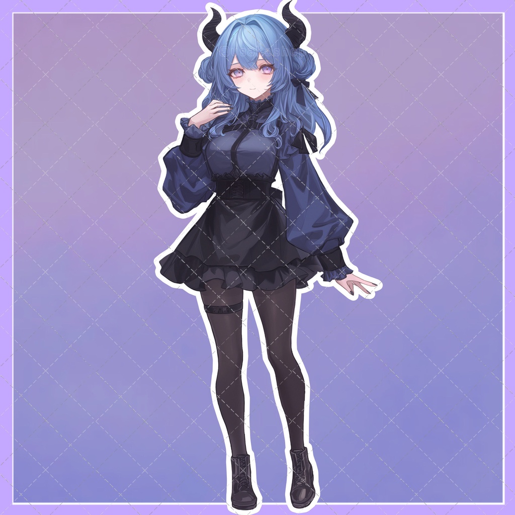 【1点限定販売】お団子ヘアーのドラゴンつのちゃん!5種類の表情差分付き!