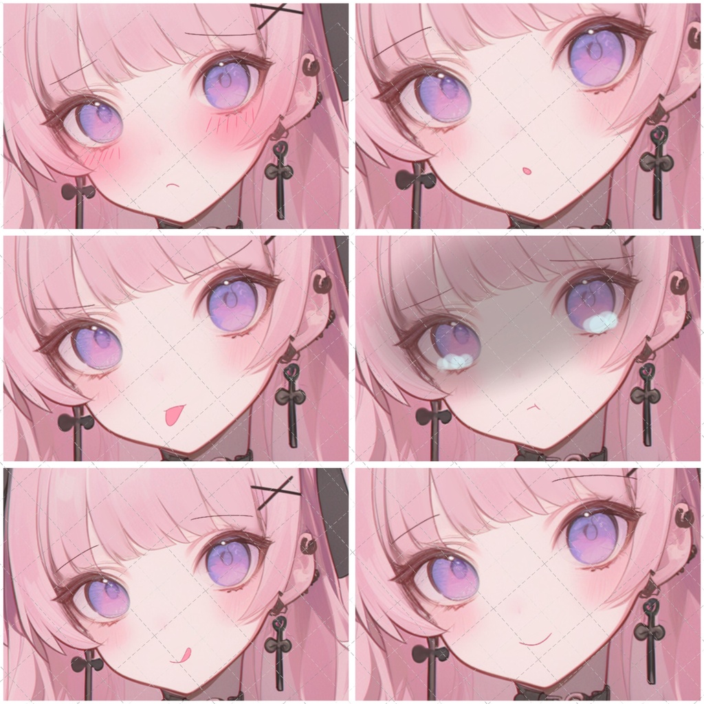 【1点限定販売】ピンクブラウスの女の子!表情差分5種付き!♡