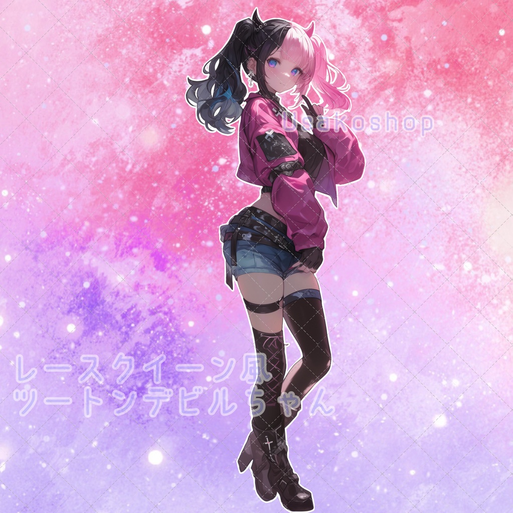 【1点限定販売】レースクイーン風ツートンデビルちゃん!表情差分付き!