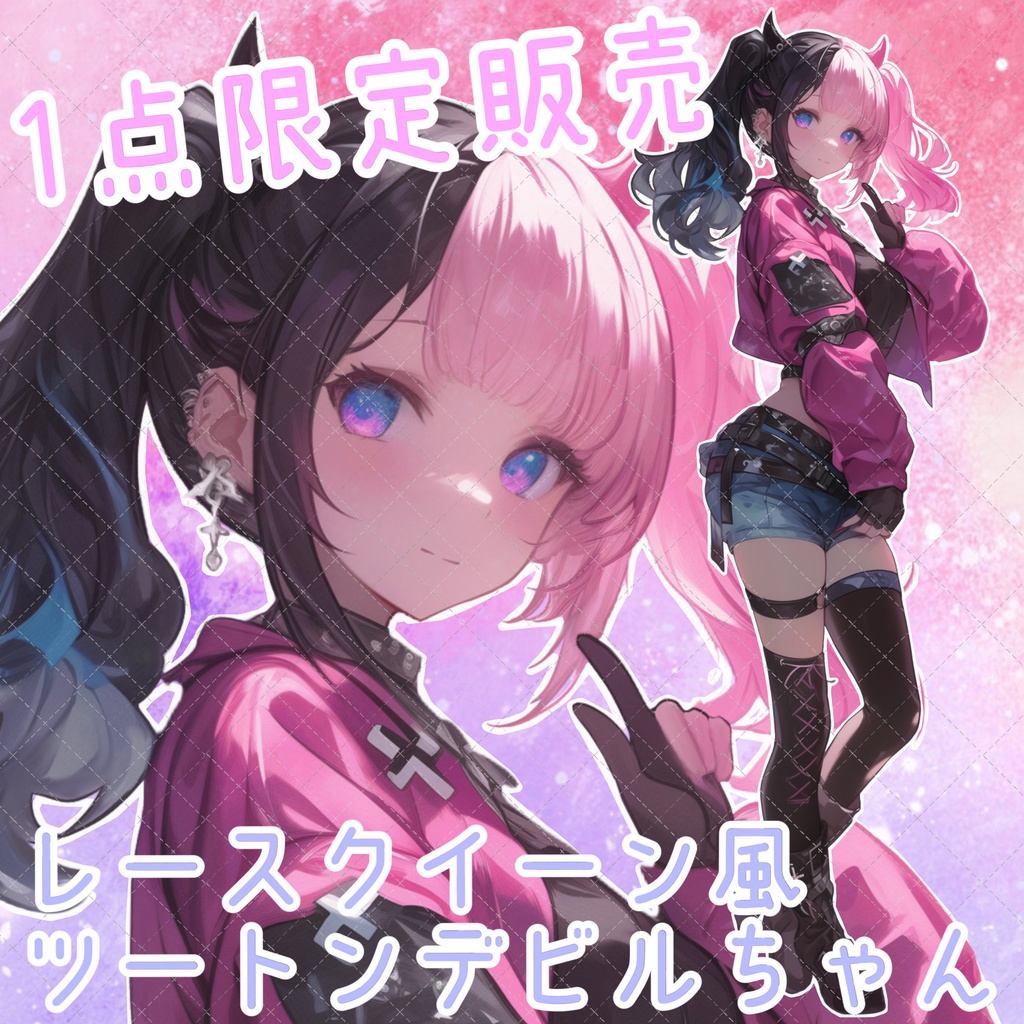 【1点限定販売】レースクイーン風ツートンデビルちゃん!表情差分付き!