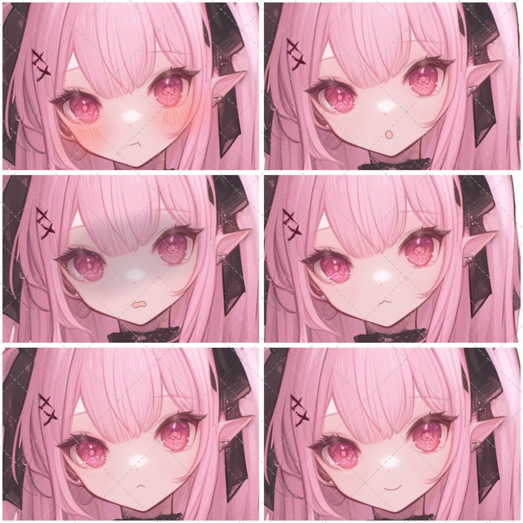 【1点限定販売】ぴんくコウモリちゃん立ち絵!表情差分付き!