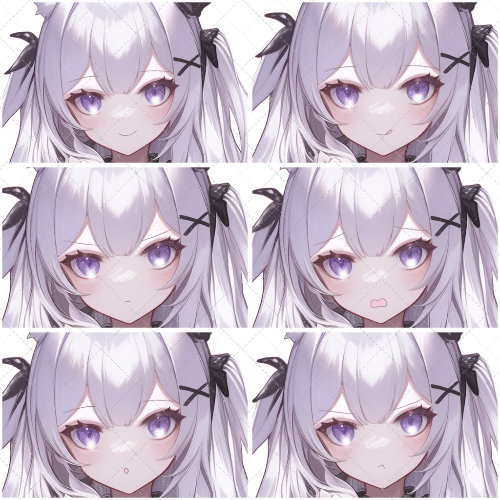 【1点限定販売】モノクロウサギちゃん立ち絵!表情差分付き!