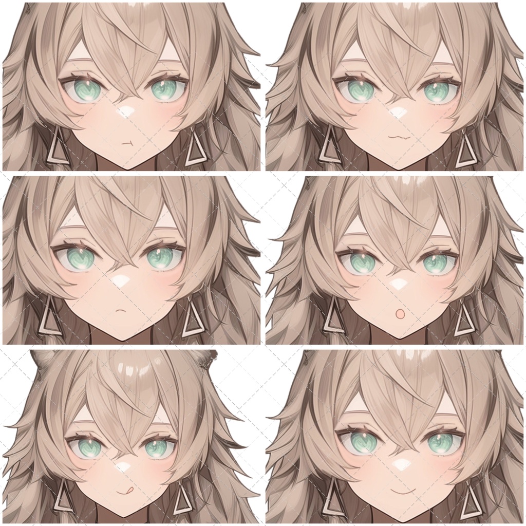 【1点限定販売】ガオーポーズのトラの女の子!表情差分付き!🐅