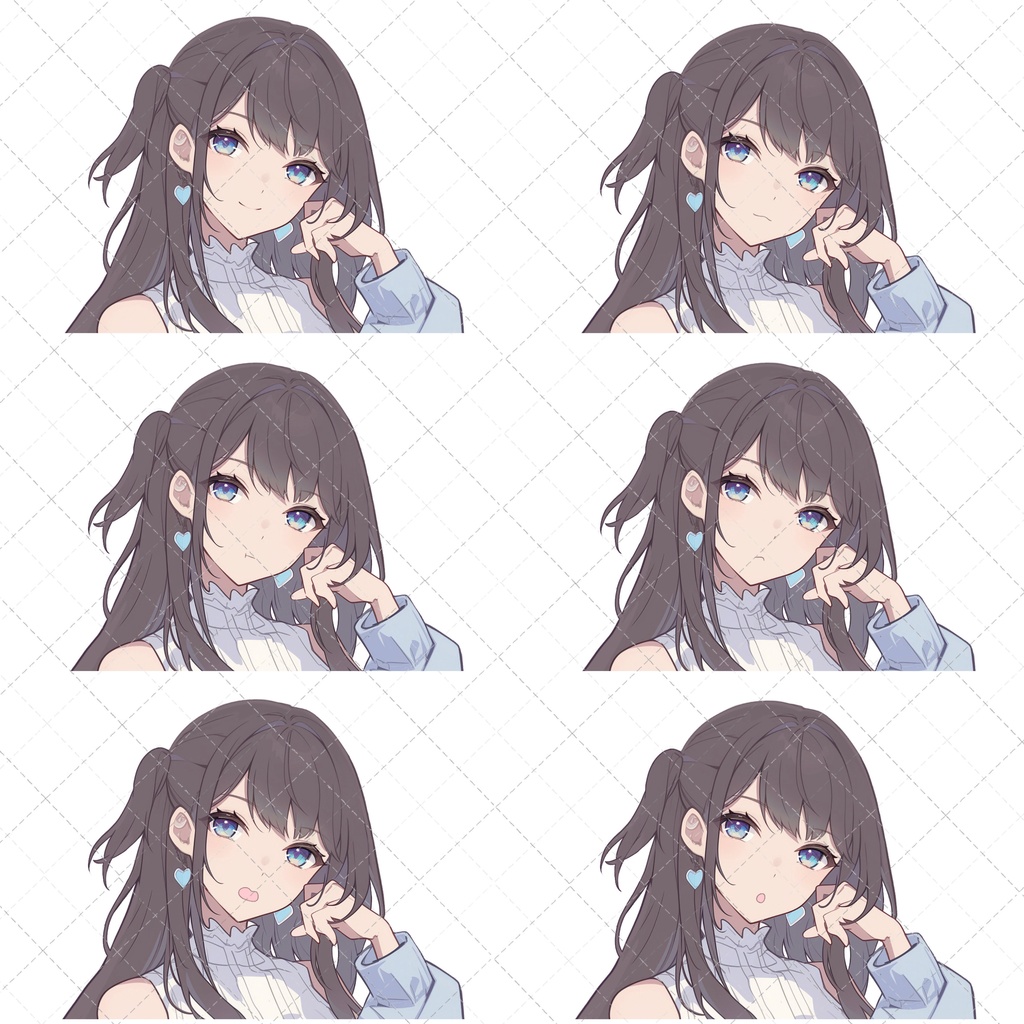 【1点限定販売】ホワイトミニワンピ爽やかおねえさん立ち絵!表情差分付き!