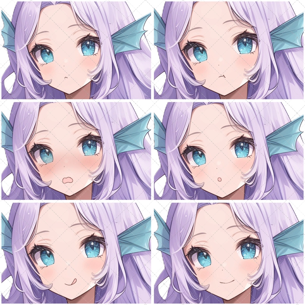 【1点限定販売】パープルマーメイドのお姉さん!表情差分付き