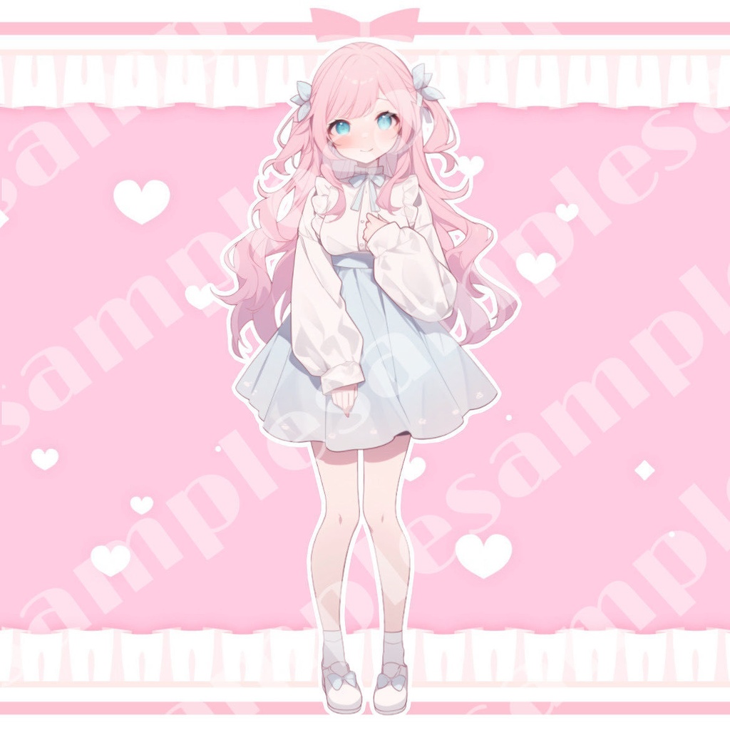 【1点限定販売】清楚系お嬢様立ち絵!表情差分付き!