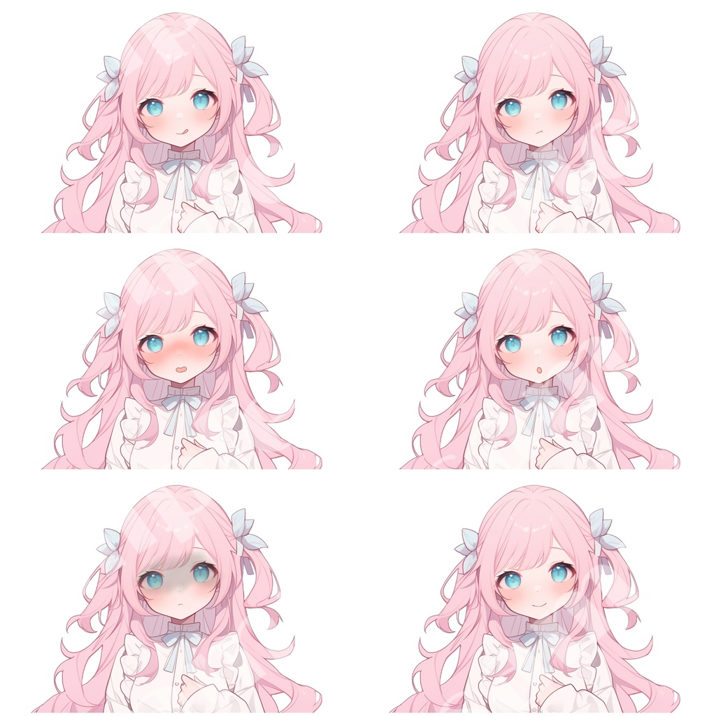 【1点限定販売】清楚系お嬢様立ち絵!表情差分付き!