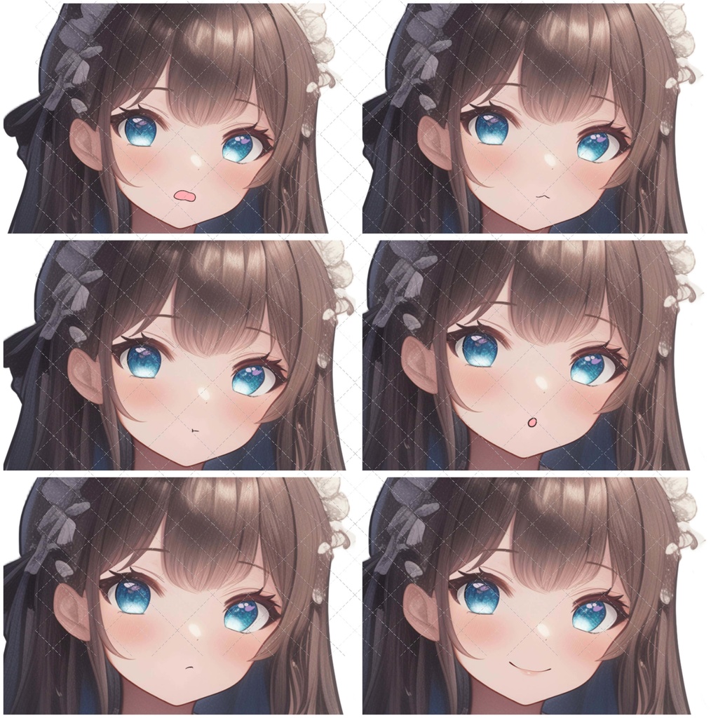 【1点限定販売】表情差分付き♡蒼目メイド服ちゃん立ち絵♡