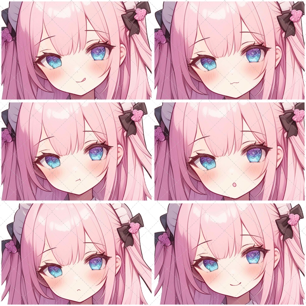 【1点限定販売】癒しピンクのメイドちゃん立ち絵♡表情差分付き♡