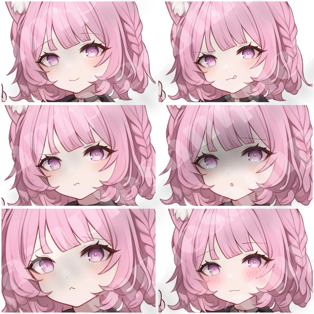 【1点限定販売】表情豊か!猫耳セーラー服ちゃん立ち絵♡表情差分付き