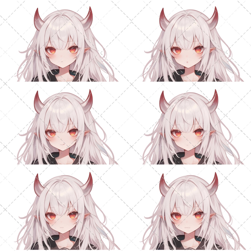 【1点限定販売】鬼の角の女子高生立ち絵!表情差分付き!