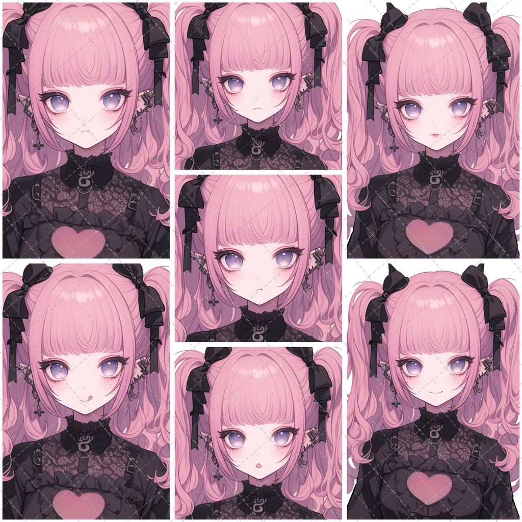 【1点限定販売】表情差分付き地雷ちゃん立ち絵!122