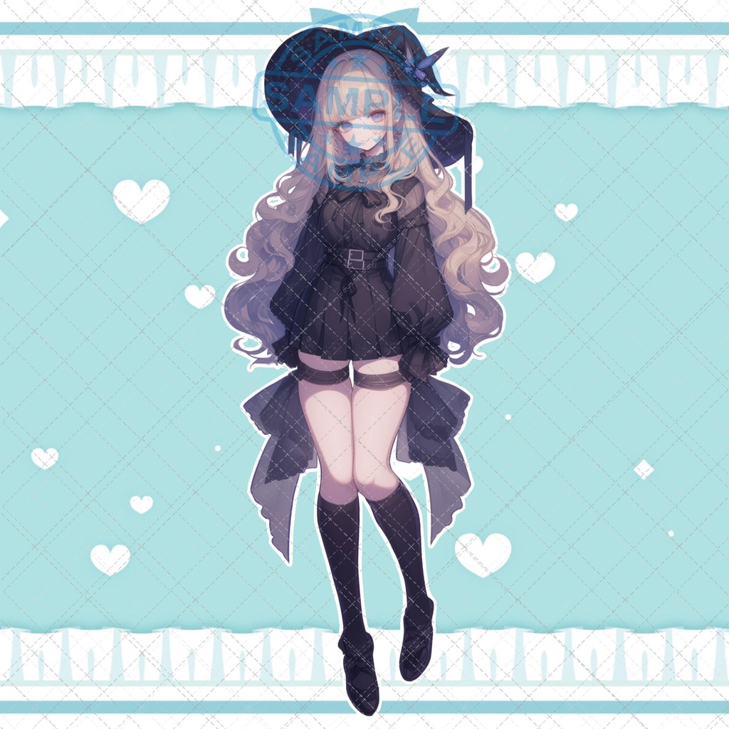 【1点限定販売】表情差分付き魔女ちゃん立ち絵!123