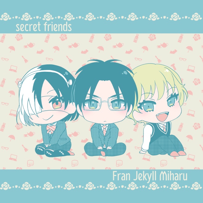 中学生組メガネ拭き&缶バッジセット