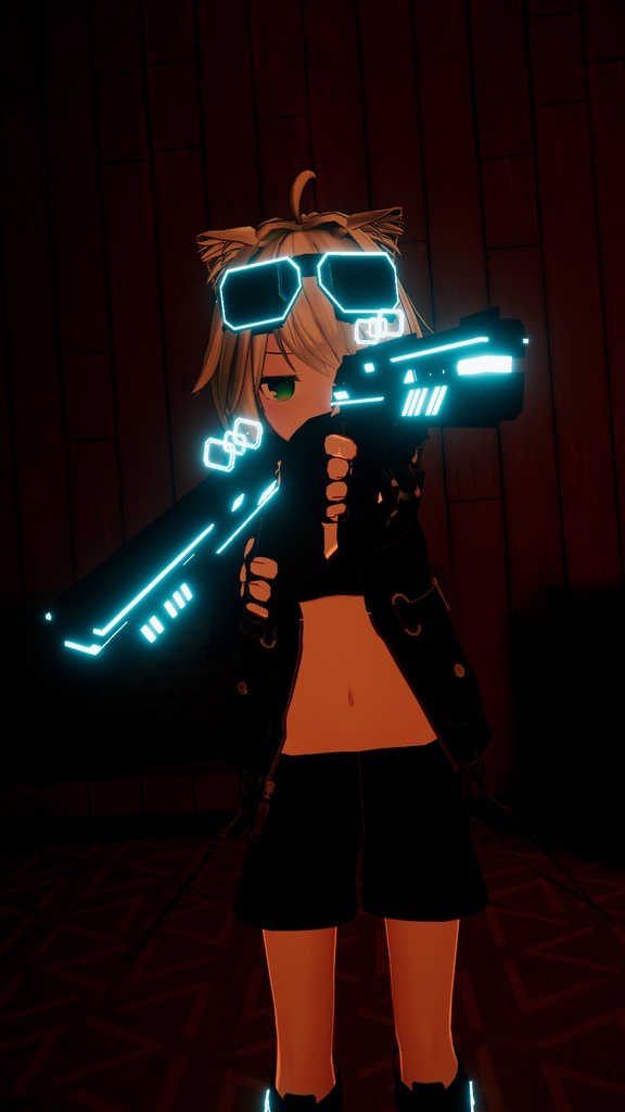 【3Dモデル】ハンドガン【VRchat・武器】