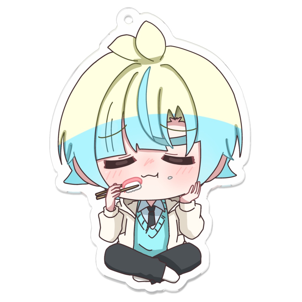 とくめい_もぐもぐ アクリルキーホルダー