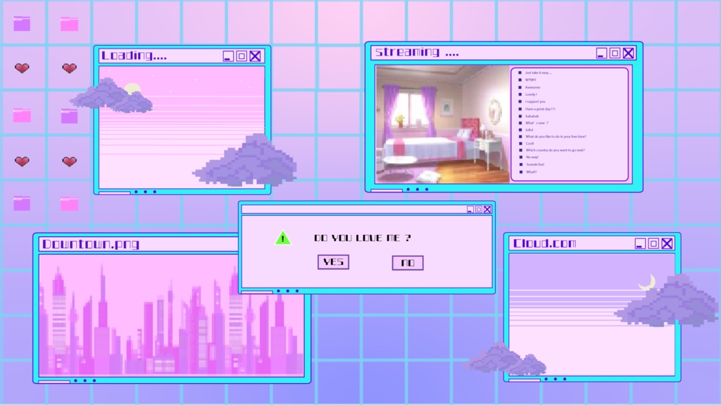 配信者画面～かわいいver～