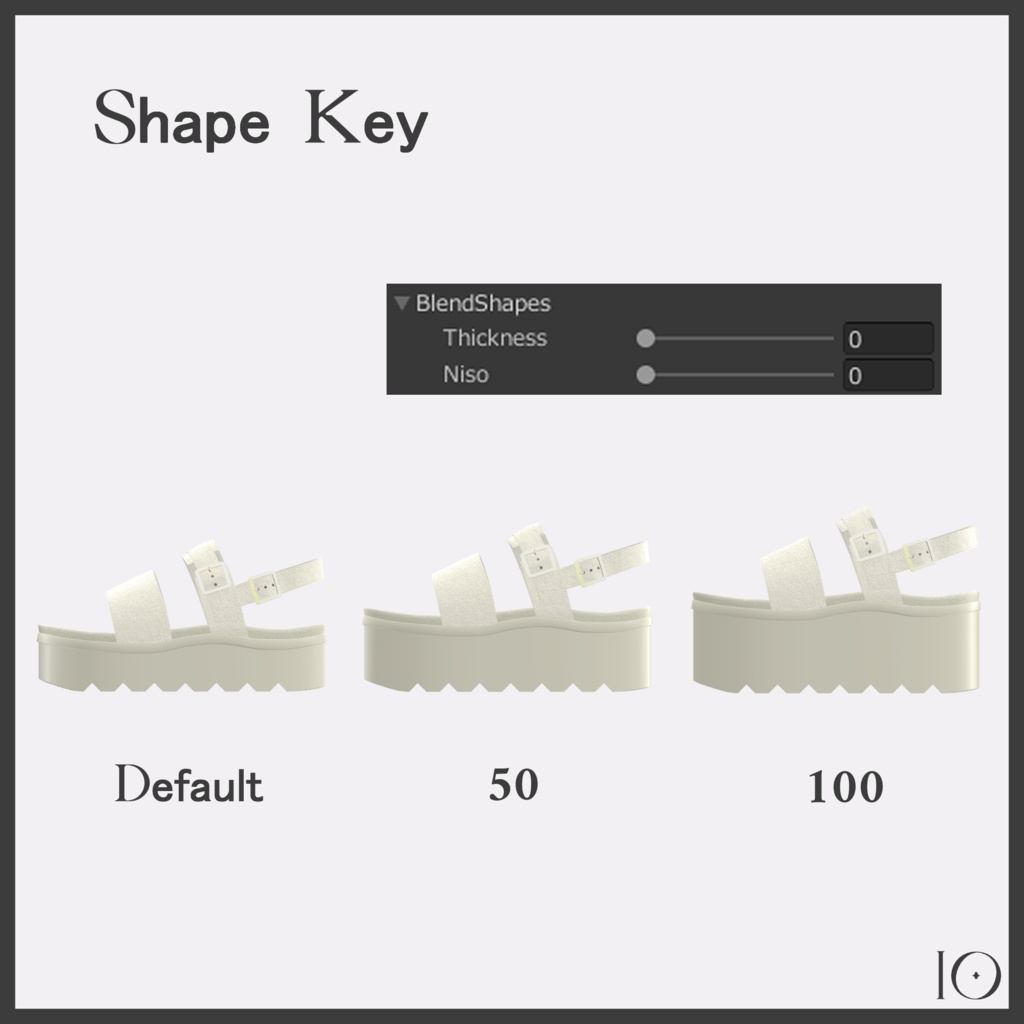 【森羅・Lowtus対応】Platform sandals